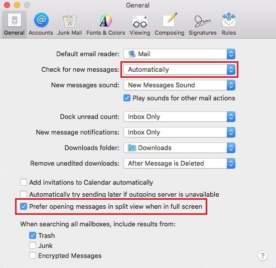 Account Error On Mail App On Mac